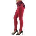 thumbnail image 3 of Fashion2Love Women Junior/Plus Size Colombian Design Butt Lift Push Up Mid Waist Skinny Jeans, 3 of 8