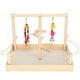 thumbnail image 1 of Soporte de madera para loros, estante de ejercicios para entrenamiento de aves, juguetes colgantes, suministros para mascotas, accesorio para jaula, 1 of 14