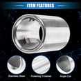 thumbnail image 4 of Unique Bargains 2 Pcs Car Exhaust Tip Tail Pipe Compatible for BMW 328i 325i 2007-2010, Anti-Corrosion 2.69 Inch Inlet 2.76 Inch Outlet 3.94 Inch Length Silver Tone, 4 of 7
