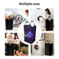 thumbnail image 4 of DouZhe 50L Rectangular Laundry Basket, Rainbow LGBT Pride Flag Prints Waterproof Foldable Laundry Hamper with Aluminum Handles, 4 of 6
