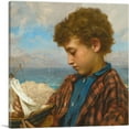 thumbnail image 1 of ARTCANVAS The Young Yachtsman Canvas Art Print by Sophie Gengembre - Size: 26" x 26" (0.75" Deep), 1 of 9