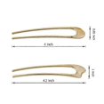 thumbnail image 2 of Large French Hairpin, Metal U-Shaped 2 Pin Buns Hairpins for Women Girls Color-2, 2 of 5