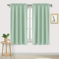 thumbnail image 5 of Blackout Thermal Insulated Curtains | Energy Saving Bedroom & Kitchen Window Treatments | Scandinavian Solid Color Silk-Like Panels (Set of 2), 5 of 5