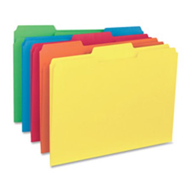 File Folder, Interior, Ltr, .33 in. Cut, 100-BX, Blue