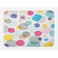 thumbnail image 1 of Polka Dot Bath Mat, Colorful Vibrant and Contemporary Print of Big Blobs Mini Spots and Stripes, Plush Bathroom Decor Mat with Non Slip Backing, 29.5" X 17.5", Multicolor, by Ambesonne, 1 of 2