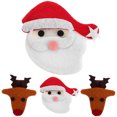 thumbnail image 1 of GOOHOCHY 4 pinzas para el cabello, adorables broches navideños, accesorios para el cabello para fiestas navideñas, 1 of 8