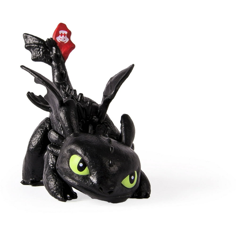 DreamWorks Mini Dragons Figure, Toothless Nightfury (Crouching)