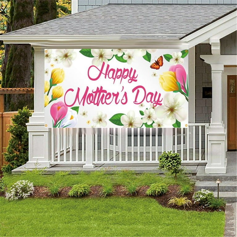 LTLYH 7x5ft Happy Mother's Day Backdrops Thanks Mother Party