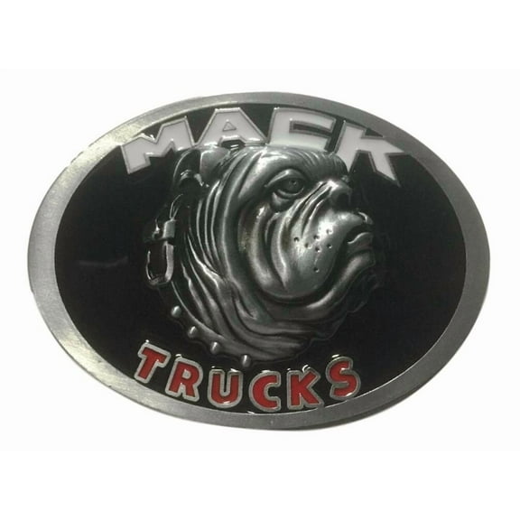 Mack Trucks 3D Design Metal/Enamel Belt Buckle