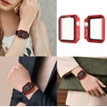 thumbnail image 4 of For Apple Watch Series 3 / 4 / 5 / 6 / SE Case, Njjex [1-Pack] Ultra Slim Thin Bumper Full Coverage Matte Hard Cover for iWatch Series SE 6 5 4 3 2 38 40 42 44mm -Red, 4 of 7