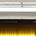 thumbnail image 3 of Mirrored TV Stand with LED Fireplace and Remote, Silver, 3 of 5