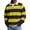 Yellow, variant on Horkkom Button Down Shirt Men Collared Striped Knit Shirt Breathable Long Sleeve Casual Color Block Shirts M