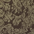 thumbnail image 2 of Ultimate Textile Miranda 72 x 72-Inch Square Damask Tablecloth Chocolate Brown, 2 of 3