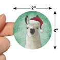 thumbnail image 6 of Fa La La La Llama Christmas Santa Hat 2" Planner Calendar Scrapbooking Crafting Opaque Stickers, 6 of 7
