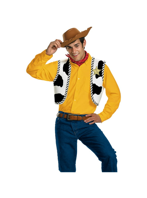 Disney Pixar Toy Story Woody Men's Halloween Fancy-Dress Costume for Adult, One Size