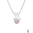 thumbnail image 2 of Delight Jewelry Silvertone Domed Multi Color DO Silvertone Dream Big Pendant Necklace, 25", 2 of 4