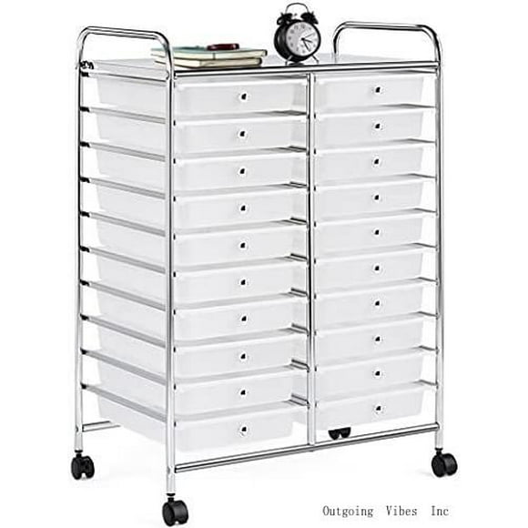 Rolling Craft Cart With Drawers