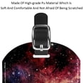 thumbnail image 4 of Square 2Pack PU Leather Galaxy Cruise Luggage Tag with Privacy Cover and Name ID Tag for Travel Handbags Backpacks Luggage Tags, 4 of 6