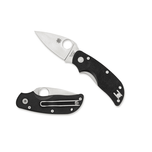 SPYDERCO CAT FOLDER 2.5" 440C STAINLESS DROP POINT G-10 BLACK