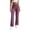 Purple, variant on Tqcoqu Women's High Waist Ribbed Knit Wide Leg Pants,Elastic Waist Casual Fit Pants,Black Women's S-XXXL