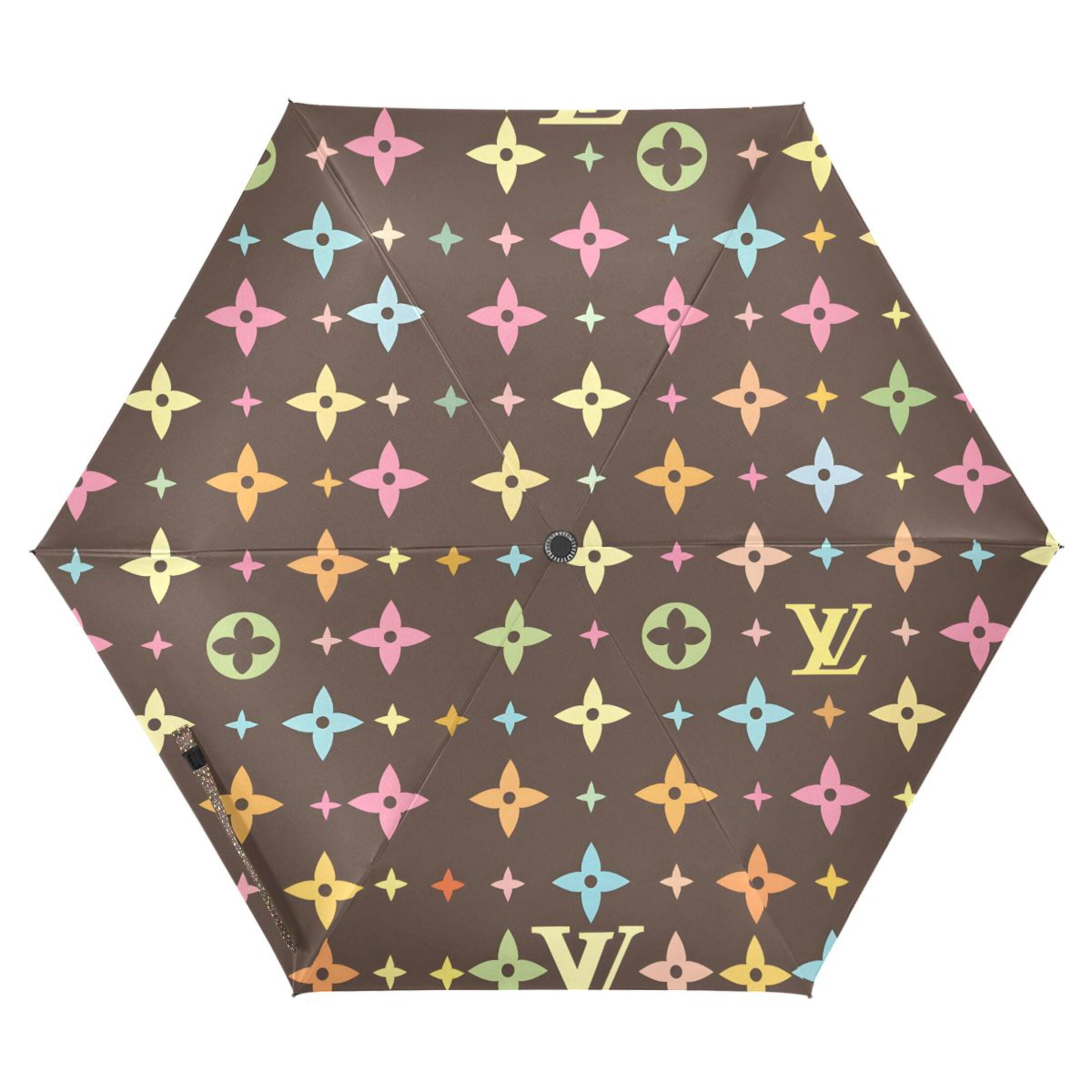 Colorful Star Character Compact Sun Umbrella Windproof Travel Umbrellas for Rain Strong Portable UV Protection