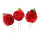 thumbnail image 2 of 3Pcs Horquillas para El Cabello de para Novias Palo de cabellero Nupcial Flor Artificial rojo, 2 of 9