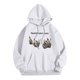thumbnail image 5 of WILLBEST Sudaderas Deportivas para Hombre, Suéter con Capucha y Bolsillo De Manga Larga para Otoño e Invierno, con Estampado De Conejo Divertido De Color Sólido para Hombre y Mujer Mediana​​, 5 of 5