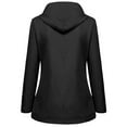 thumbnail image 4 of Kmdttou Women's Windproof Jacket Waterproof Lightweight Mountains Sport Jacket for Women Hooded Windbreaker Raincoat Black M, 4 of 5