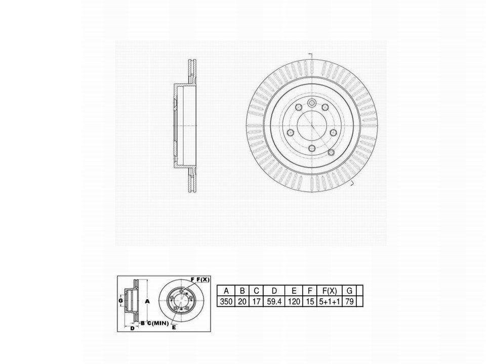Winstop Brake Rotor, Rear WS245148, Land rover Range Rover Sport 2013-2006