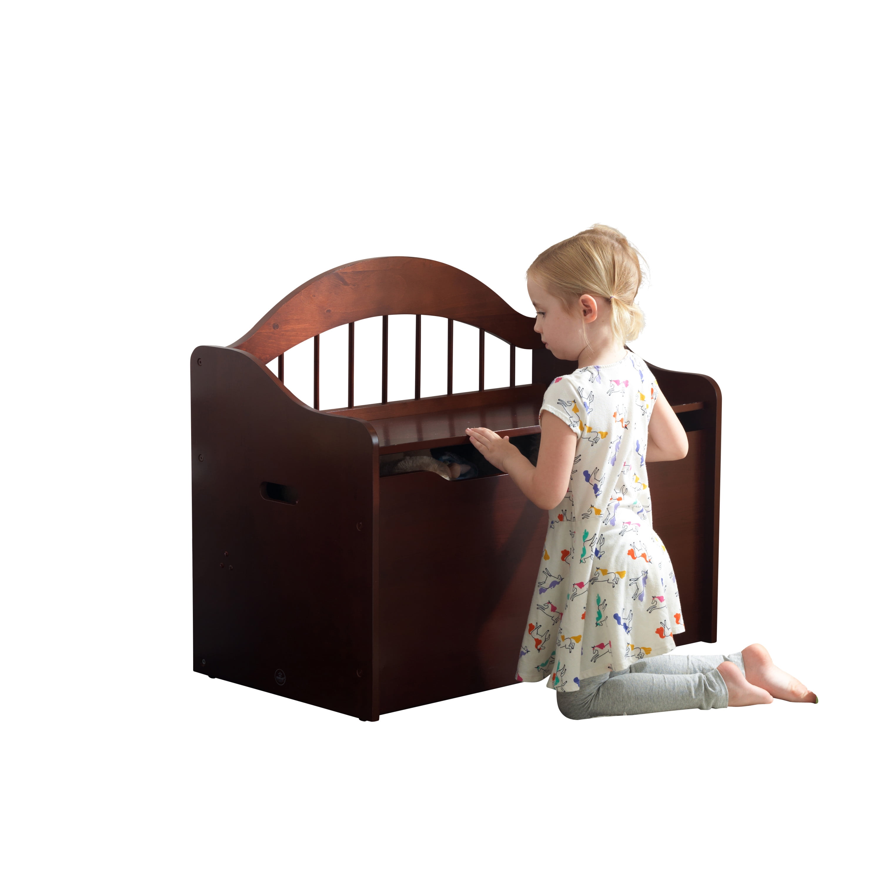 KidKraft Limited Edition Wooden Toy Box and Bench with Handles and