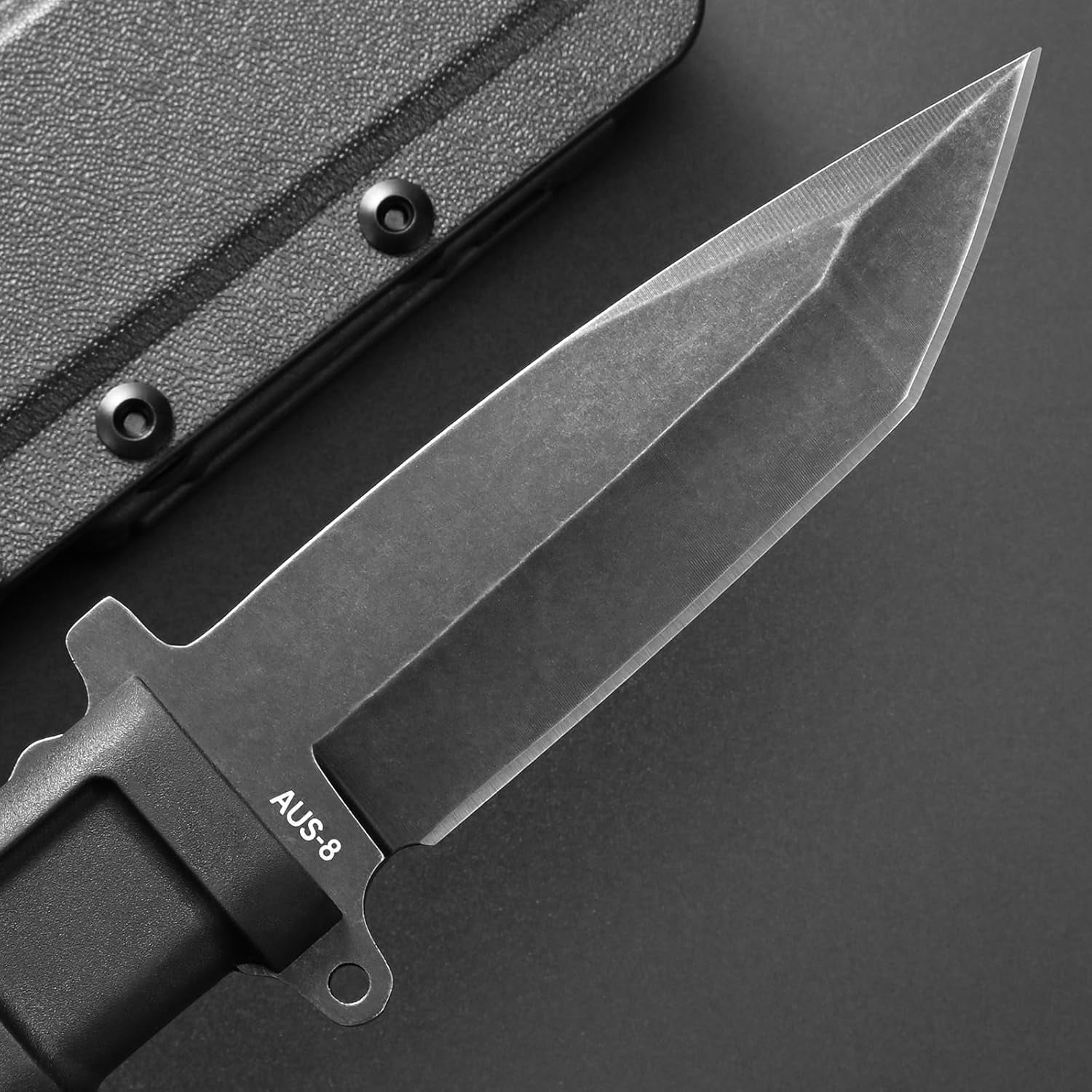 GTK34 Fixed Blade Knife AUS-8 Steel Full Tang Nylon Fiberglass Handle Com EDC Tool Knifes for Outdoor Camping Adventure Survival