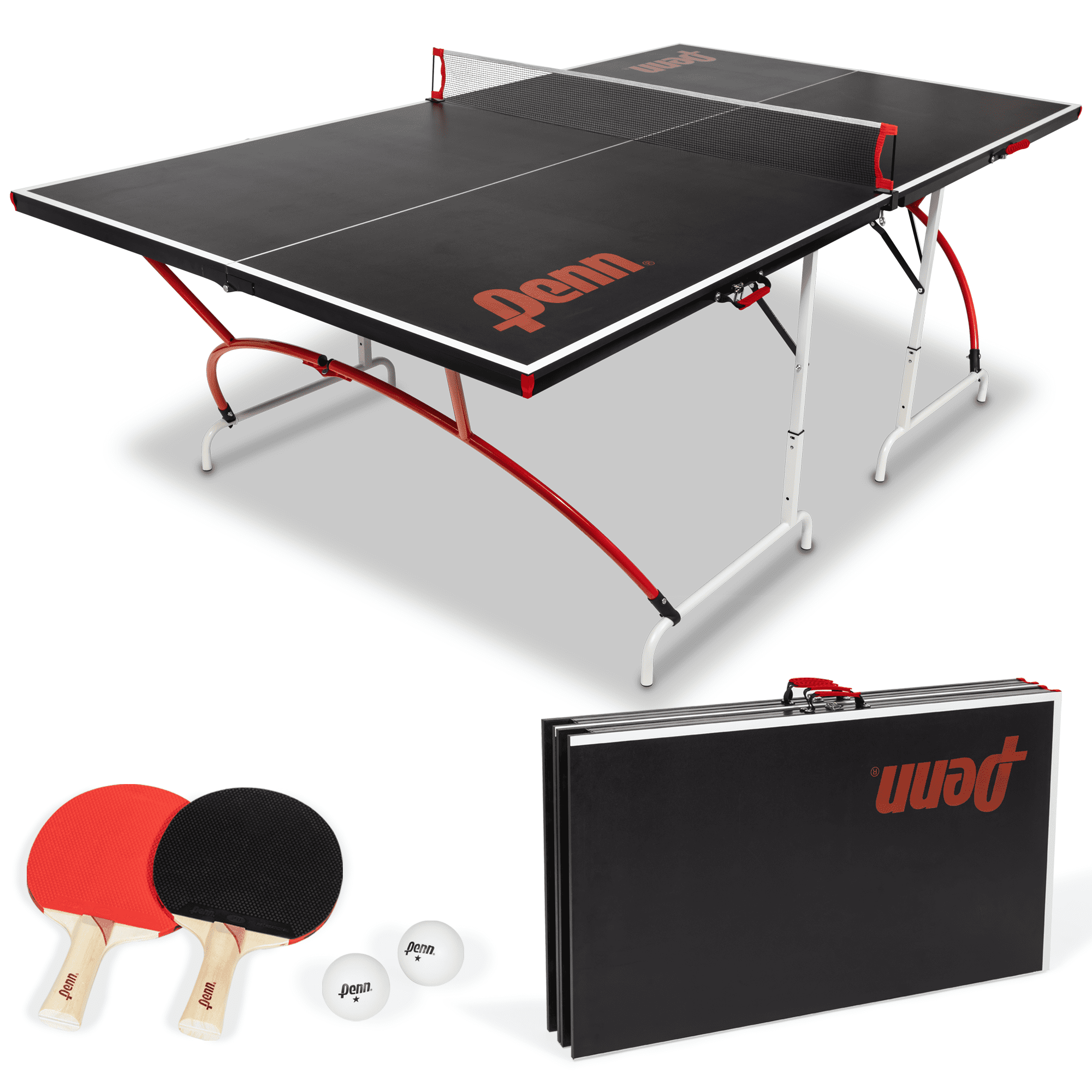 Penn Easy Setup Mid Size 15mm Table Tennis Table, Sets up in Minutes - Perfect for Game Room, Playroom, Basement, Garage Man Cave - Walmart.com