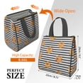thumbnail image 3 of Paw Print Sonstripes Insulated Lunch Bag for Women & Adults,Large Portable Soft Cooler Lunch Bag,Thermal Food Storage Tote with Pearl Cotton,8.66L,8.75x5.75x9.5 Inch, 3 of 6