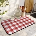 thumbnail image 3 of Functional & Chic Checkered Coffee Drying Mat Vintage Aesthetic, Absorbent, Easy to Clean, Coffee Mat Ideal for Coffee Bars and Kitchen Counters, 3 of 7