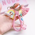 thumbnail image 1 of LLavero de arcoíris de cerámica suave creativo con forma de corazón para niña, mochila para estudiante, colgante de piruleta, Accesorios para llaveros, 1 of 6