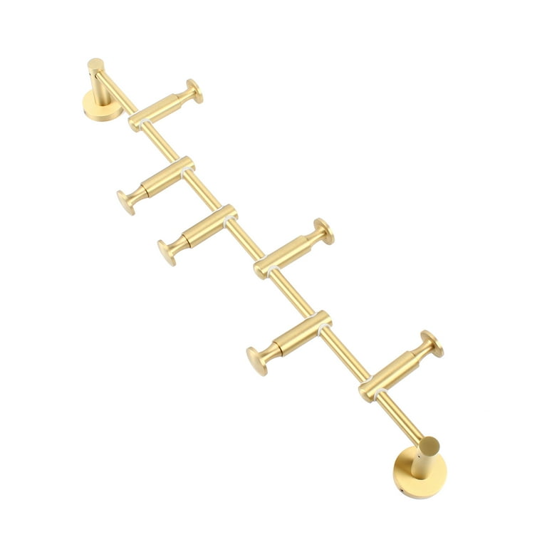 Industrial Vintage Wall-Mounted Stand with 6 Swivel Arms