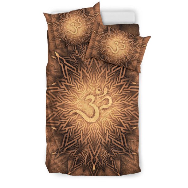 Mandala Místico Aum Chakra - Tierra | Juego de Cama | Mandalazed