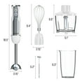 thumbnail image 2 of Licuadora batidora de Inmersión Portátil, Savour  Juego de Batidor, Espumador, Picadora y Licuadora para Uso en la Cocina, 6 Pzas Blancas, 2 of 8