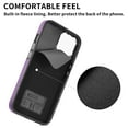 thumbnail image 5 of for iPhone 15 Plus Case, Soft TPU and PU Leather Cover Case, Business Anti-Vibration Anti-Slip Ultralight Luxury Vintage Phone Case Cover for iPhone 15 Plus for Men Women, Purple, 5 of 11