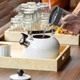 thumbnail image 3 of 3L Water Kettle Anti-scalding Handle Stainless Steel Kitchen Ceramic-Stove Coffee Whistle Kettle for Daily Use, 3 of 8