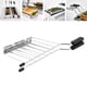 thumbnail image 1 of Soporte para rebanadas de tostadas, rejilla para calentar tostadora, práctica herramienta de cocina de acero inoxidable, jaula para sándwich, rejilla Negro, 1 of 8