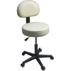 Sivan Health and Fitness Pneumatic Rolling Adjustable Medical/Massage Stool with Removable Backrest, Beige