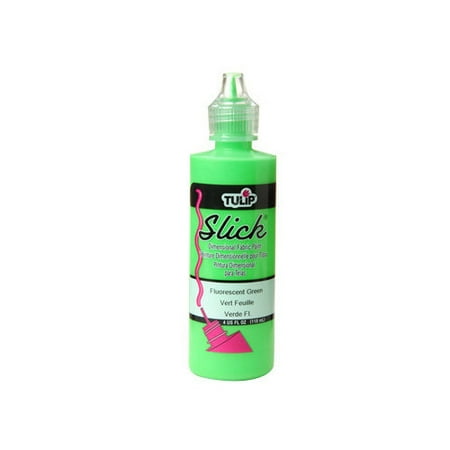 Tulip Slick Dimensional Fabric Paint, Fluorescent Green