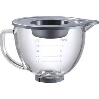 KitchenAid KN25NSF Brushed Stainless Steel 5 Qt. NSF Mixing Bowl with  Handle for Stand Mixers