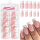 thumbnail image 1 of 120pcs White French Tip Press on Nails Medium Square Fake Nails Nude False French Tip Nail, 1 of 5