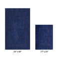 thumbnail image 3 of Better Trends Premium 2 Piece Bathroom Rug Set 100% Cotton, Extra Soft Tufted Bath Mat, Water Absorbent & Reversible Mat, Navy Lux Collection, 3 of 5