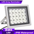 thumbnail image 1 of Luz de inundación Irfora Luz de Camara de seguridad profesional 20 piezas LEDS visión nocturna gran angular largo alcance impermeable al aire libre para cámara de seguridad CCTV Irfora Luz de inundación, 1 of 7