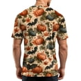 thumbnail image 7 of Summer Shirts for Men Halloween Pumpkin Bat Print Short Sleeve Crew Neck Shirts Pull on Causal Loose T Shirts, 3XL, 7 of 7