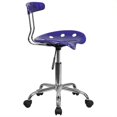 thumbnail image 2 of Scranton Chaise de Bureau & Co en Bleu Profond et Chrome, 2 of 4