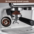 thumbnail image 6 of Aoile 1450W Espresso Machine with Grinder & Milk Frother, 20 Bar Semi-Automatic Cappuccino Latte Coffee Maker, 6 of 8